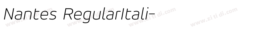 Nantes RegularItali字体转换